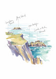 PC FRAMED Carrick-A-Rede Rope Bridge Art Print