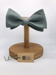 Belfast Bow Co Handmade Irish Linen Bow Tie-Antique Sage