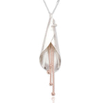 SPK Zara Pendant & Chain - Silver & Rose Gold