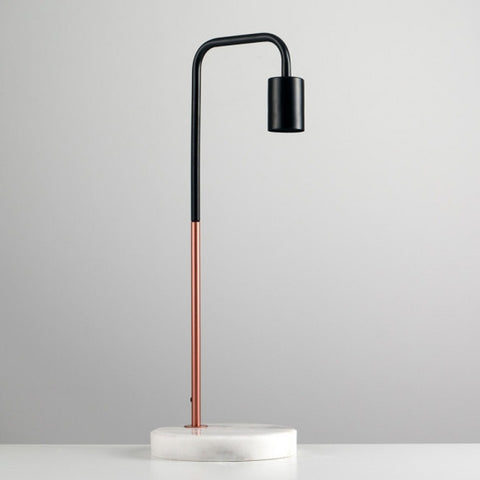STP Table Lamp Marble Base Blk/Copper