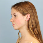 PM Sterling Silver Mismatched Shell Stud Earrings