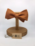 Belfast Bow Co Handmade Irish Linen Bow Tie-Burnt Orange