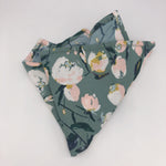 Belfast Bow Co Handmade Boho Bloom Pocket Square - Dark Sage