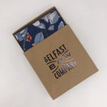 Belfast Bow Co Handmade Boho Bloom Pocket Square - Navy Floral