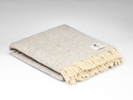 McNutt Irish Wool Blanket - Grey Cloud Herringbone