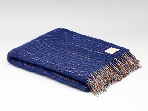 McNutt Irish Wool Throw - Royal Tweed