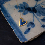 DC Wedgewood Blue Heart Necklace
