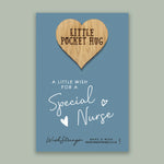 WS Oak Pocket Hug Token - Nurse