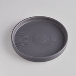 St Eval Candle Plate - Large Dark Grey