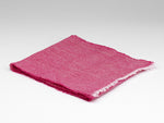 McNutt Irish Linen Scarf - Fuchsia Herringbone