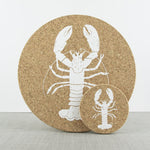 Liga Cork Placemats & Coasters-Coastal Mix White