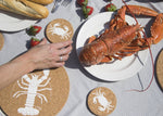Liga Cork Placemats & Coasters-Coastal Mix White