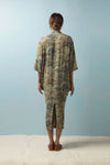 OHS Crepe Dress - Marbled Green