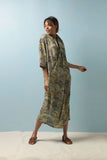 OHS Crepe Dress - Marbled Green