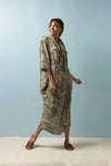 OHS Crepe Dress - Marbled Green
