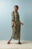 OHS Crepe Dress - Marbled Green