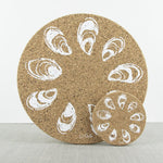 Liga Cork Placemats & Coasters-Coastal Mix White