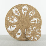 Liga Cork Placemats & Coasters-Coastal Mix White
