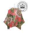 One Hundred Stars & Kew RBG Passion Flower Kimono-Coral