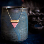DC Triangle Necklace - Pink