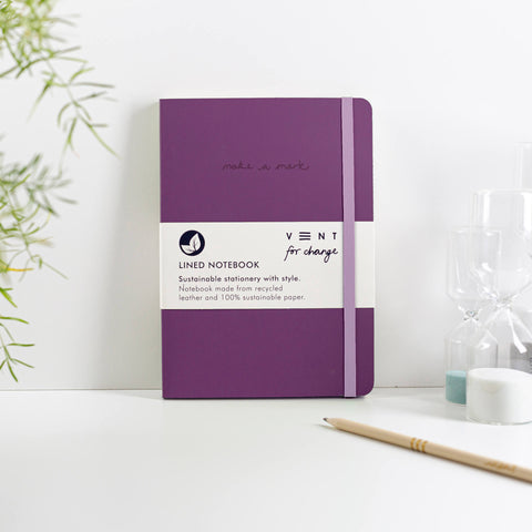 VFC A5 Leather Notebook - Purple