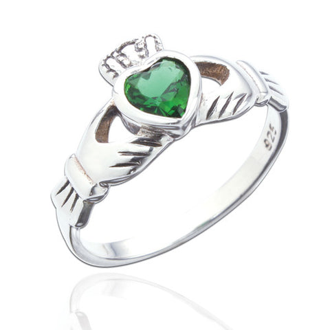 SPK Ciara Claddagh Ring - Emerald