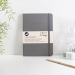 VFC A5 Leather Notebook - Elephant Grey