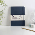 VFC A5 Leather Notebook - Navy Blue