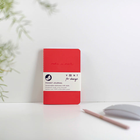 VFC Leather Pocket Journal - Red
