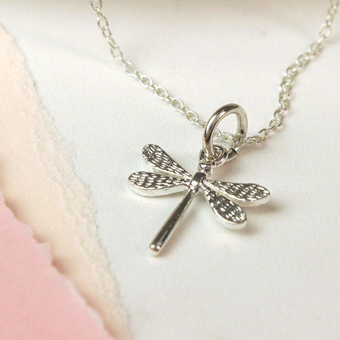 PM Sterling Silver Dragonfly Necklace
