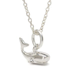 PM Sterling silver whale necklace