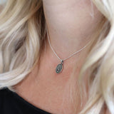 PM Sterling Silver Marcasite Tree Of Life Necklace