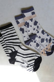 Tutti Socks - Zebra & Haze