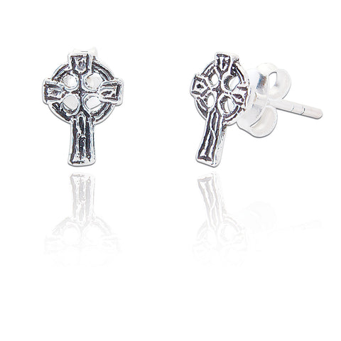 SPK Celtic Cross Stud Earrings