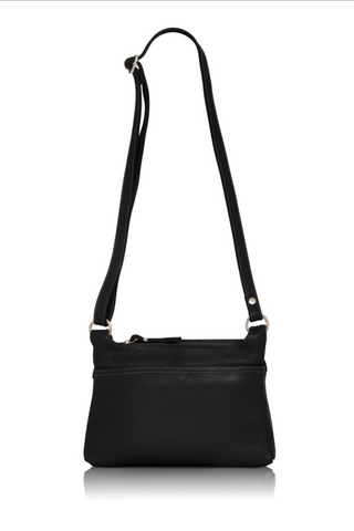 Italian Leather Handbag-Black