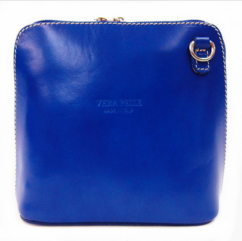 Vera Pelle Crossbody Bag-Royal Blue