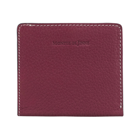 Italian Leather Wallet-Dark Red
