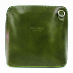 Vera Pelle Crossbody Bag-Olive Green