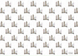Holme Single Sheet Gift Wrap - McKee Clock White