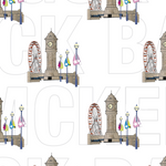 Holme Single Sheet Gift Wrap - McKee Clock White