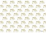 Holme Single Sheet Gift Wrap - H&W Cranes White