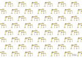 Holme Single Sheet Gift Wrap - H&W Cranes White