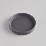 St Eval Candle Plate - Small Dark Grey