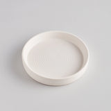 St Eval Candle Plate - Small White