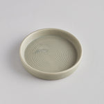 St Eval Candle Plate - Small Grey/Green