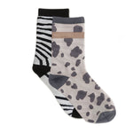 Tutti Socks - Zebra & Haze