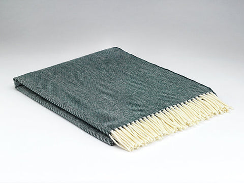 McNutt Lambswool Throw - Amazon Herringbone