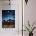 RHA - A4 Mounted Print - Up In The Mournes