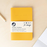 VFC Leather Pocket Journal - Yellow