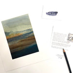JF Waters Edge Mounted Art Print